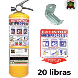 Combo extintor Multipropósito de 20 libras