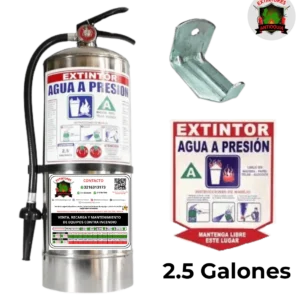 Extintor de agua a presión - 2.5 Galones