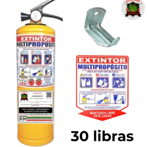 Combo extintor Multipropósito de 30 libras