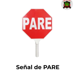 Paleta de señalización de PARE